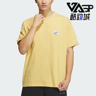 户外运动休闲宽松短袖 Adidas IS0306 TEE男士 阿迪达斯正品 GFX