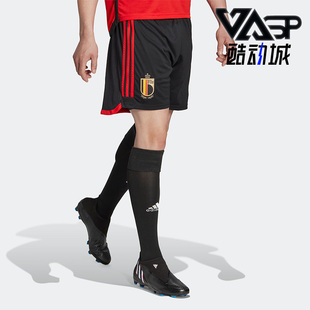 世界杯比利时队男子足球运动休闲短裤 HD9414 阿迪达斯正品 Adidas