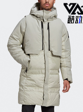Adidas/阿迪达斯正品保暖男子冬马甲双面两件套保暖羽绒服 FT2430