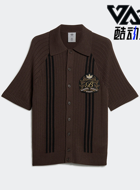 Adidas/阿迪达斯正品联名款男女针织运动短袖POLO衫IK9613