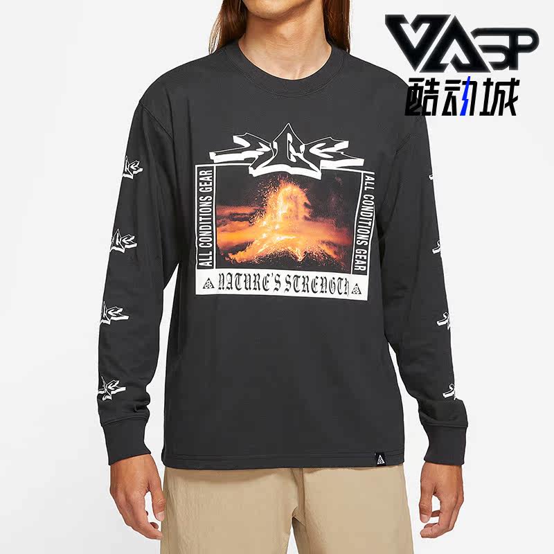Nike/耐克正品ACG 运动户外春季男子圆领休闲长袖T恤DJ1141-010