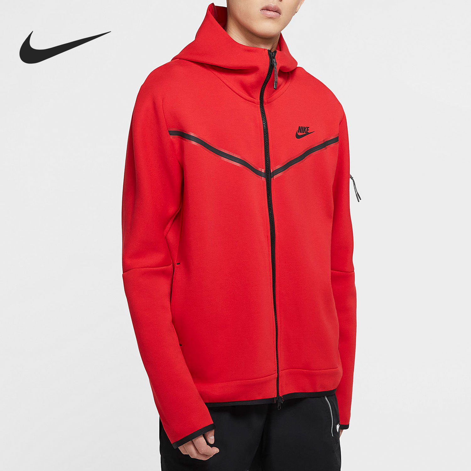 Nike/耐克正品NSW TECH FLEECE男子全长拉链开襟连帽衫CU4490-657