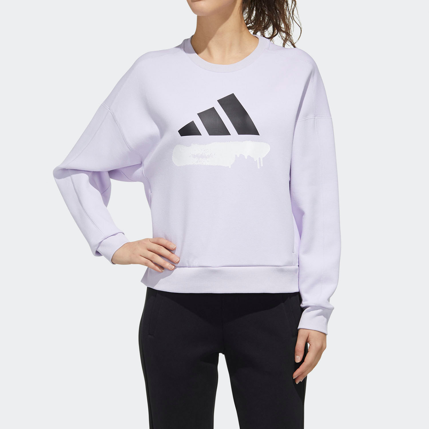Adidas/阿迪达斯正品春季SWEAT REBEL女装运动型格卫衣GG3393