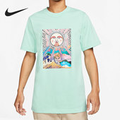 耐克正品 休闲宽松短袖 夏季 Nike 新款 男子时尚 T恤DD8464 382