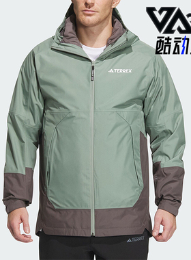 Adidas/阿迪达斯正品户外男士三合一羽绒内胆冲锋衣IP0735