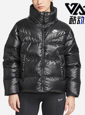 Nike/耐克正品冬女子保暖短款面包运动休闲羽绒服 DV0555-010