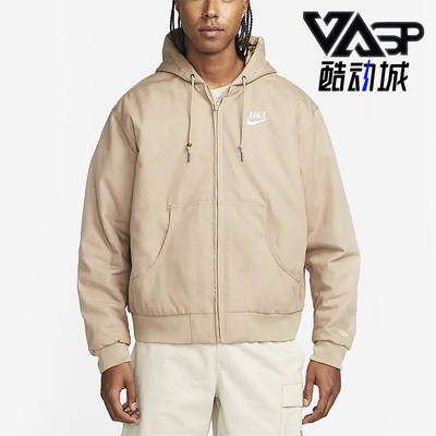 耐克男运动休闲加厚保暖连帽外套