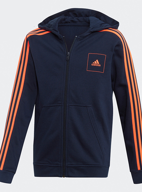 Adidas/阿迪达斯正品 春秋新款男童运动连帽长袖外套FL2816
