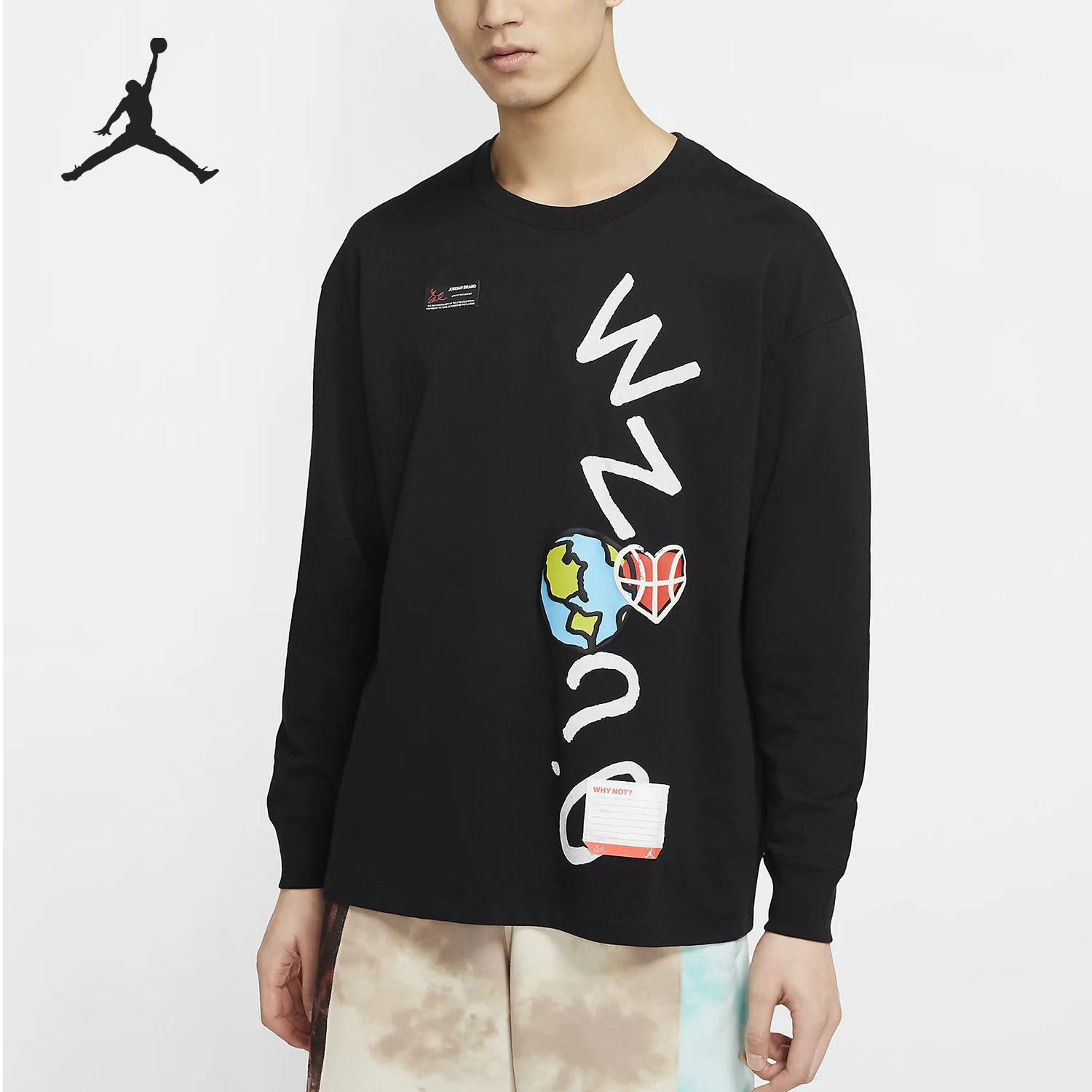 Nike/耐克正品 春季男子新款休闲舒适时尚圆领长袖T恤CW4262
