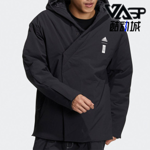阿迪达斯正品 武极系列男子运动棉服 WUJI JKT HE7373 PAD Adidas