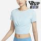 耐克正品 运动透气短袖 夏季 Nike 新款 女子扭结式 T恤DD4922 442