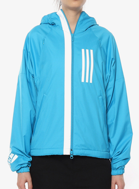 Adidas/阿迪达斯正品  新款 女子W WND JKT FL梭织外套 DZ0035