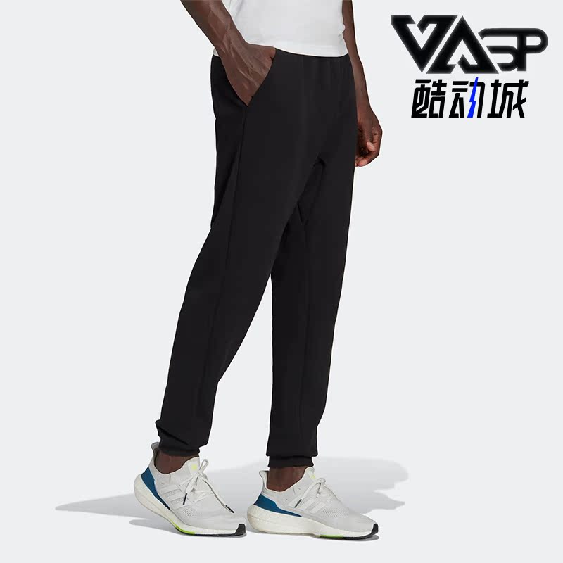阿迪达斯正品男运动束脚针织长裤
