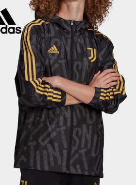 Adidas/阿迪达斯正品 新款男子JUVE WINDBREAKR梭织外套FR4220
