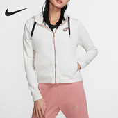 新款 女子冬季 运动休闲连帽卫衣夹克外套CD9025 耐克正品 Nike