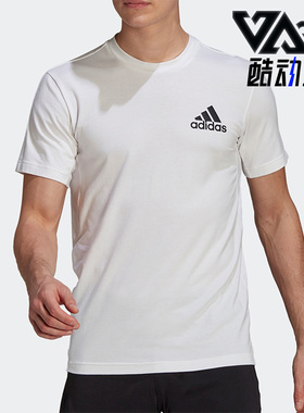 Adidas/阿迪达斯正品新款夏季男子圆领休闲运动短袖T恤 GM2115
