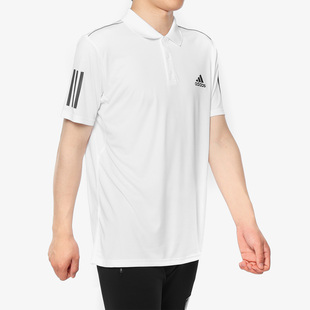 短袖 Adidas T恤DU0849 男子休闲运动POLO衫 3STR 阿迪达斯正品 CLUB