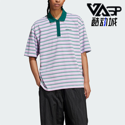 阿迪达斯女士运动休闲POLO衫
