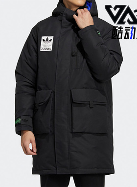 Adidas/阿迪达斯正品三叶草男羊羔绒马甲羽绒服两件套 H58062