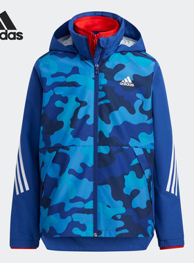 Adidas/阿迪达斯正品秋季新款大童运动夹克外套H45075