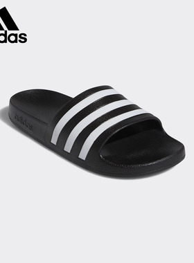 Adidas/阿迪达斯正品男女夏季新款休闲耐磨三条纹运动拖鞋 G28723