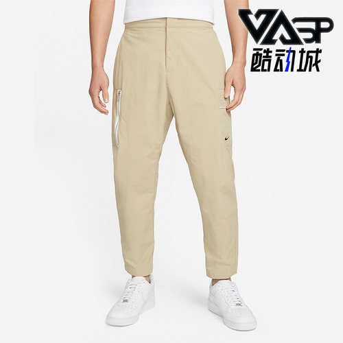 耐克男运动梭织休闲拼接工装长裤