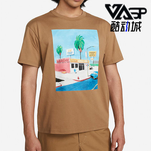 Nike/耐克正品夏季新款男子卡通涂鸦短袖舒适上衣 DR7766-258