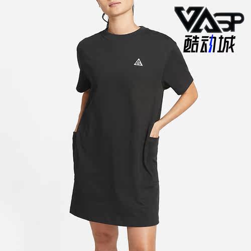 Nike/耐克正品夏季新款女子运动休闲短袖透气连衣裙 DB3603-045