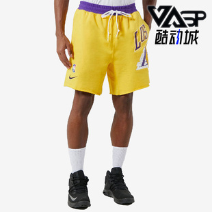 DB1956 洛杉矶湖人队男子篮球运动舒适五分裤 728 耐克正品 Nike