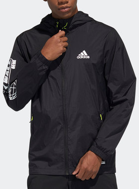 Adidas/阿迪达斯正品新款男子夏季薄款运动夹克外套 HB8917