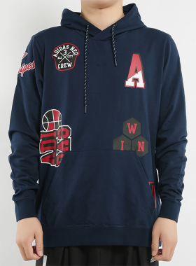 Adidas/阿迪达斯正品NEO卫衣男子 秋新款连帽休闲套头衫EI4749