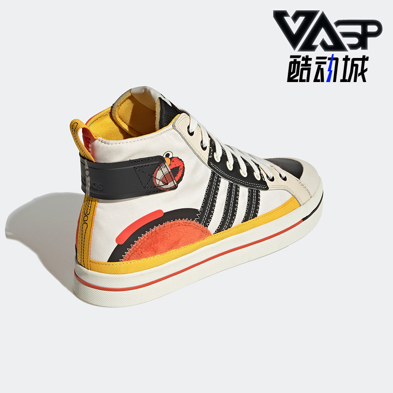 阿迪达斯运动男女休闲帆布鞋板鞋