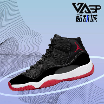 Nike/耐克正品 Air Jordan 11 Bred AJ11 大童篮球鞋 378038-061