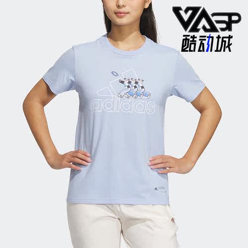 Adidas/阿迪达斯女子印花短袖