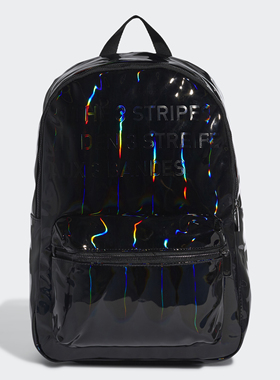 Adidas/阿迪达斯正品女子休闲包 BACKPAC黑色镭射双肩包 GD1658