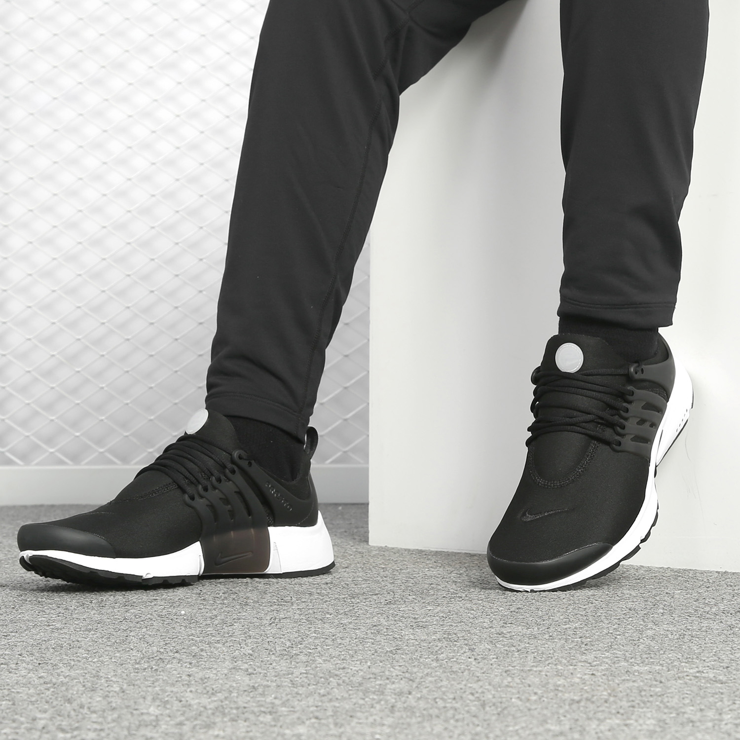 Nike/耐克正品 Air Presto 黑白袜子鞋男休闲运动跑步鞋 848187