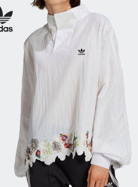 Adidas/阿迪达斯正品三叶草夏新款女子休闲套头卫衣 H59014