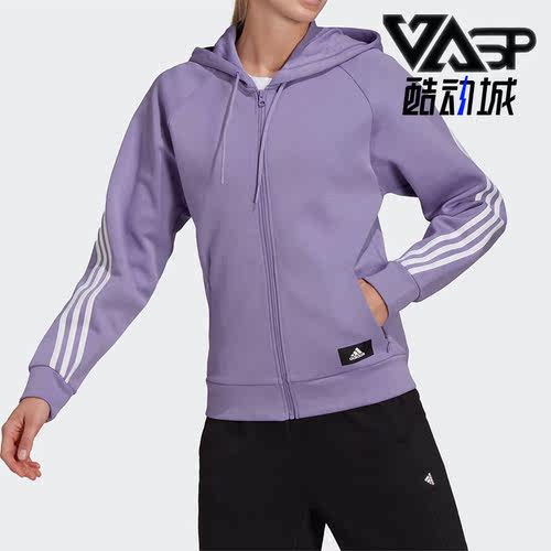 阿迪达斯女子连帽夹克外套