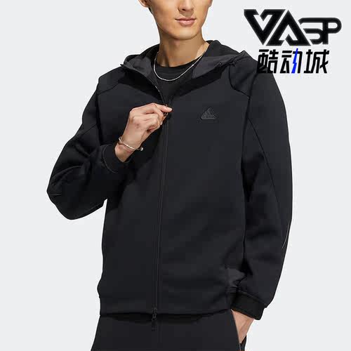 阿迪达斯正品男运动休闲连帽外套