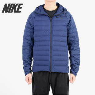 Nike LBJ 詹姆斯 男子保暖连帽运动休闲透气羽绒服890340 耐克正品