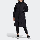 GD2525 三叶草TREFOIL印花logo女子抽绳棉服 Adidas 阿迪达斯正品