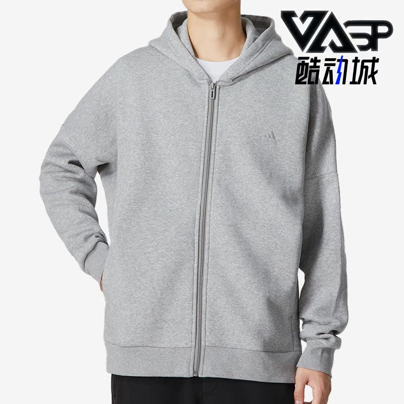 阿迪达斯男女运动休闲宽松外套