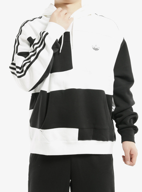 Adidas/阿迪达斯正品 三叶草 ASYMM BLOCK HDY 男子套头衫 ED5600