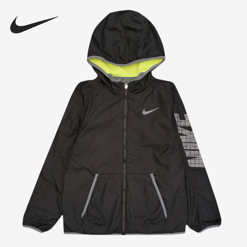 Nike/耐克正品春季新款大童两面穿抓绒连帽外套 CT3737-600