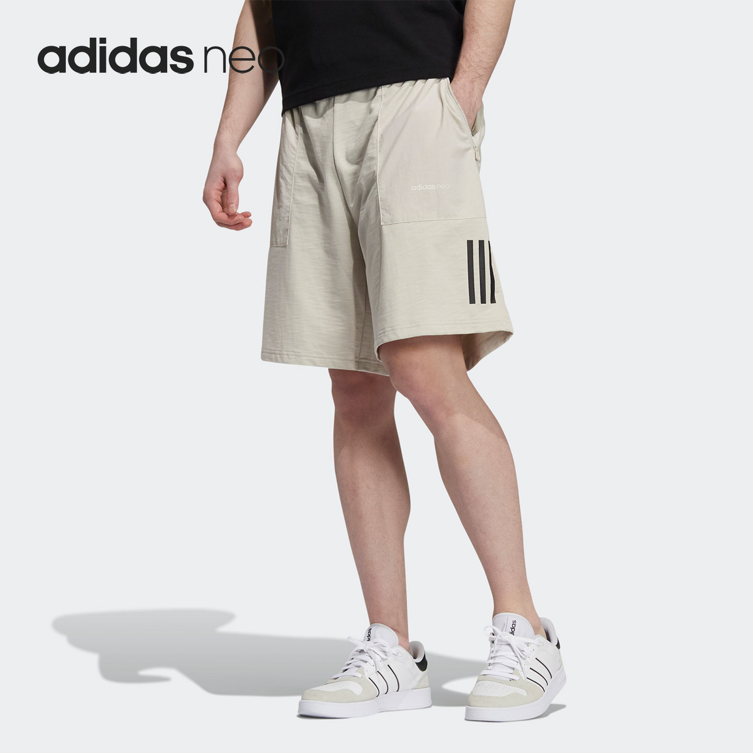 Adidas/阿迪达斯正品NEO 夏季新款男子透气休闲短裤 H45163