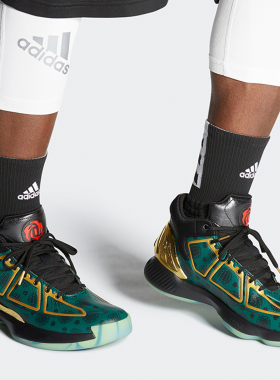 Adidas/阿迪达斯正品 D Rose 10 男子场上防滑篮球运动鞋 FW3656