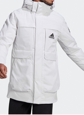 Adidas/阿迪达斯正品新款男子休闲百搭保暖运动羽绒外套 GN9838