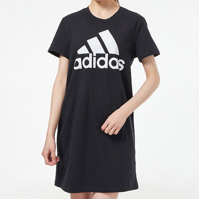 Adidas/阿迪达斯正品新款女子夏季短袖运动连衣裙 GM5588 - 实物图