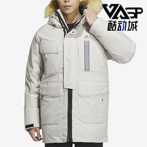 阿迪达斯正品男子防风羽绒服