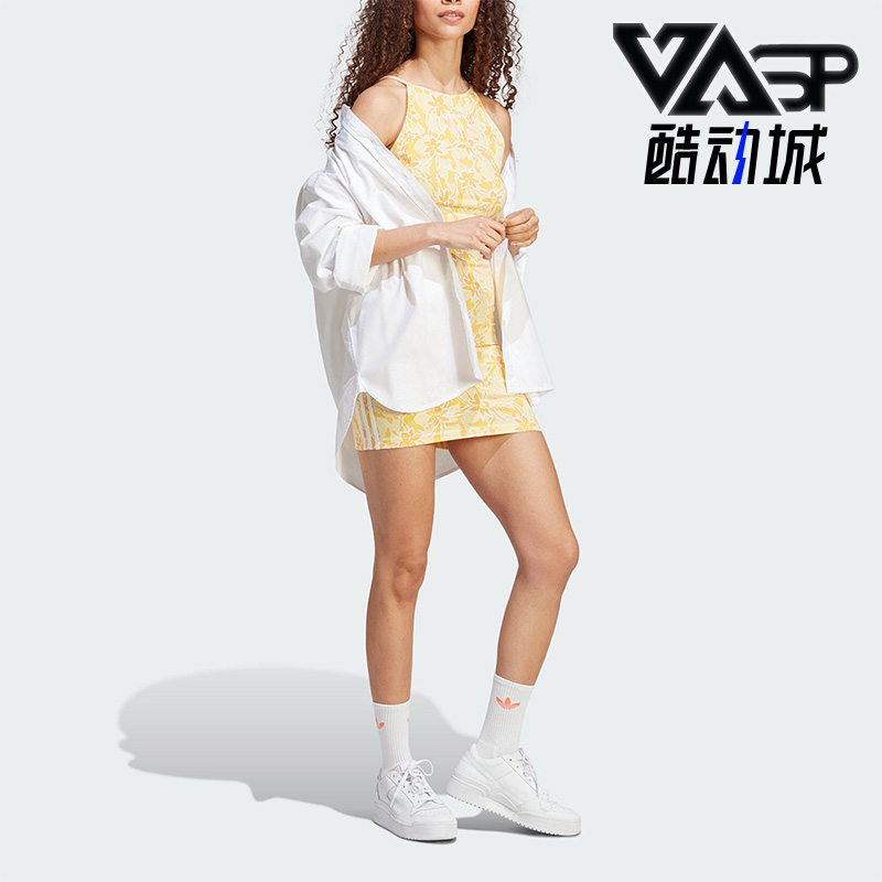 Adidas/阿迪达斯正品DRESS TIGHT女子运动吊带连衣裙IU0646